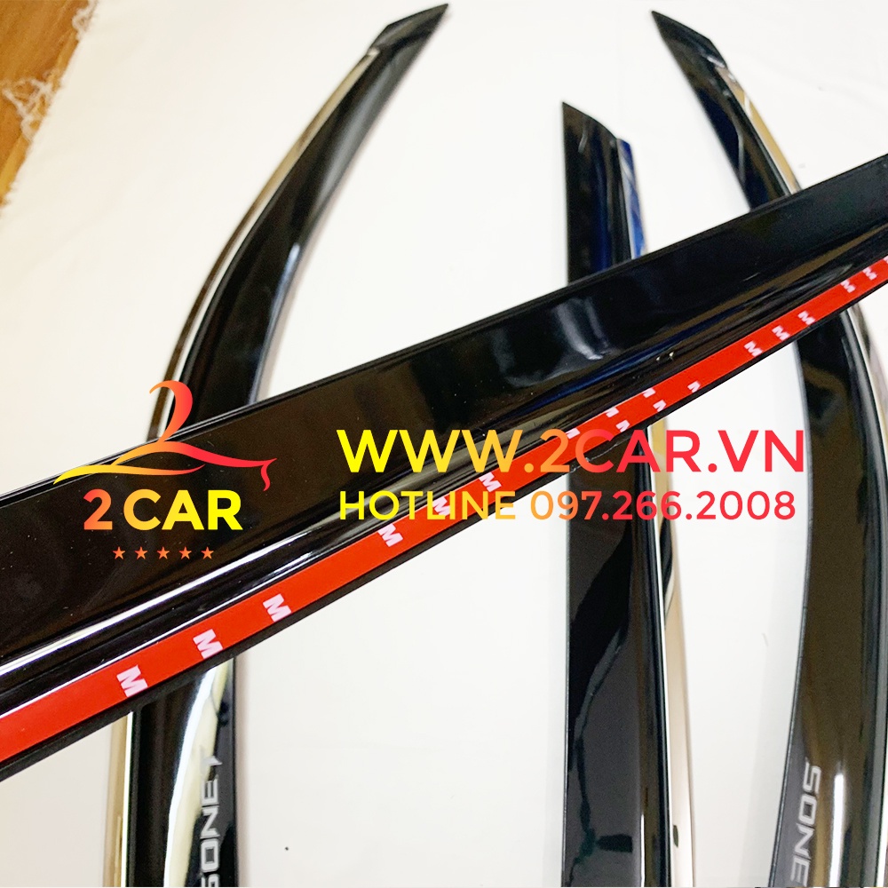 Vè che mưa xe KIA SONET 2021- 2022 chỉ INOX cao cấp