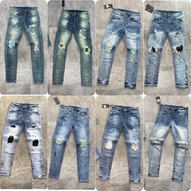 Quần Jeans Nam Xanh Nhiều Mẫu Chất Đẹp - Quần Bò Xanh Nam Đẹp