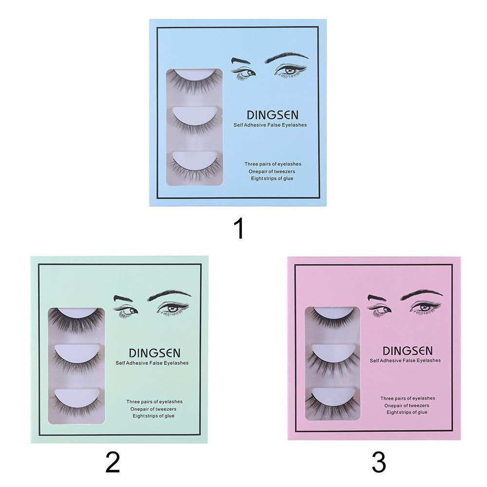 Set 3 Cặp Lông Mi Giả 3D Tự Dính Có Thể Tái Sử Dụng