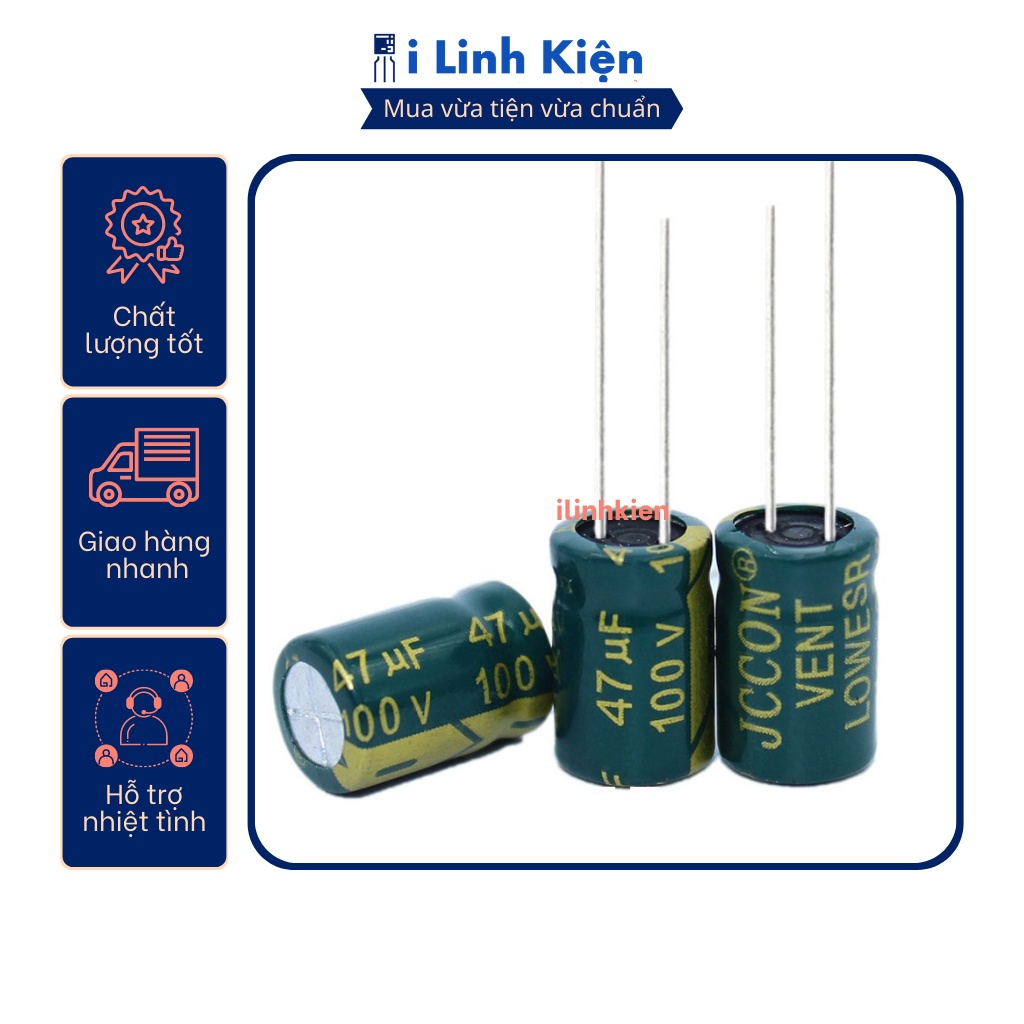 Tụ hóa 100V 10uF-1000uF tần số cao