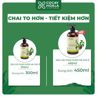 Dầu gội thảo dược Hà Thủ Ô 2in1 CỎ CÂY HOA LÁ 300ml giảm rụng tóc bạc tóc