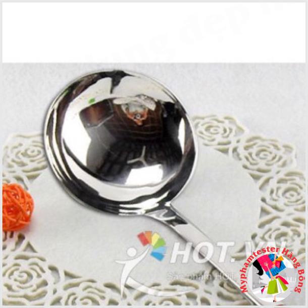 Môi múc canh cán ốp nâu 7cm 100% inox 304
