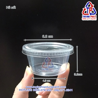 200 Hủ sốt 2oz TTK - Hủ đựng nước chấm 60ml - Hủ đựng sốt 60ml - Hộp đựng nước chấm hải sản