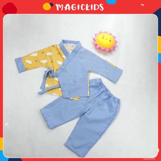 Bộ Yukata dài tay cho bé trai và bé gái - MAGICKIDS