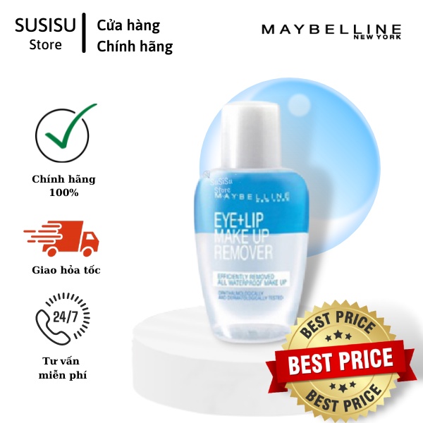 Nước tẩy trang chính hãng Maybelline tẩy trang mắt môi 40ml