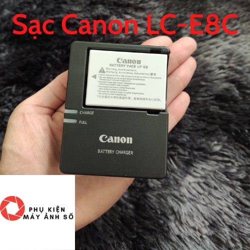 Sạc Canon LC-E8C CAO CẤP TỰ NGẮT  CHO Canon 550D, canon 600D, canon 650D , canon 700D