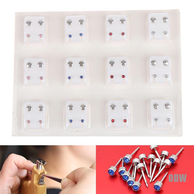 Set 12 Đôi Khuyên Tai Bằng Thép Y Tế