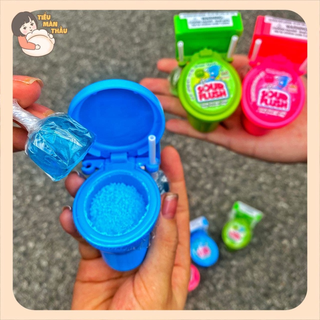 Kẹo mút bồn cầu Kidsmania Sour Flush, kẹo lollipop toilet 3 vị cho trẻ em - Tiểu Màn Thầu Store