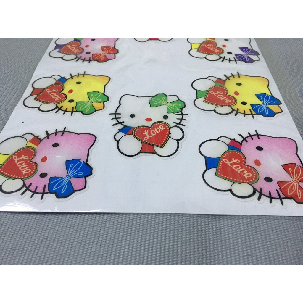 [MÈO YÊU THƯƠNG] Trọn bộ 10 tem dán xe máy hình MÈO, tem dán xe máy hình MÈO SIÊU CUTE phũ lớp nhựa dẻo