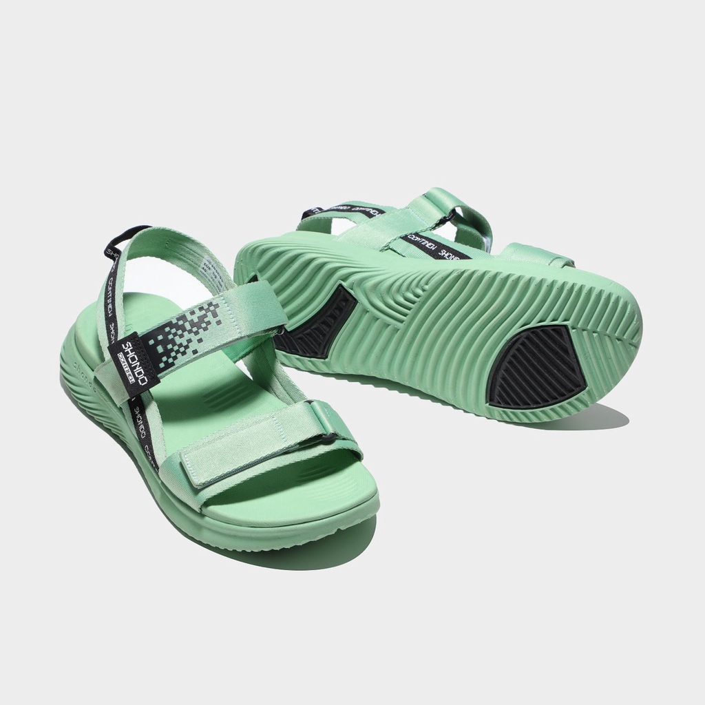 Giày Sandals Shondo F7 Continew full xanh mint F7N4242