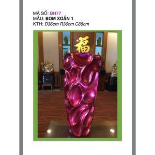 Bình hoa composite dáng bom xoắn