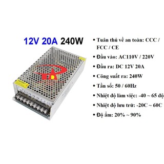 NGUỒN TỔ ONG 12V 20A,30A,40A,50A,33A-240W,360W,480W,600W,396W (NÊN MUA) KHÔNG QUẠT LOẠI TỐT,GIÁ RẺ, ĐỦ AMPE.