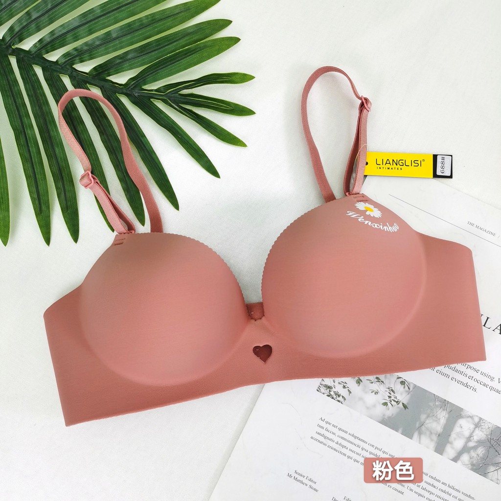 ÁO LÓT NÂNG NGỰC CAO CẤP + ÁO LÓT NÂNG NGỰC KHÔNG GỌNG ĐÚC SU HỌA TIẾT BÔNG CÚC CÚP SÉO - MÃ 688#