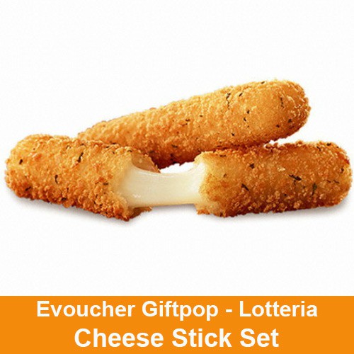 Toàn quốc [Evoucher] Phiếu quà tặng Cheese Stick Set tại cửa hàng LOTTERIA