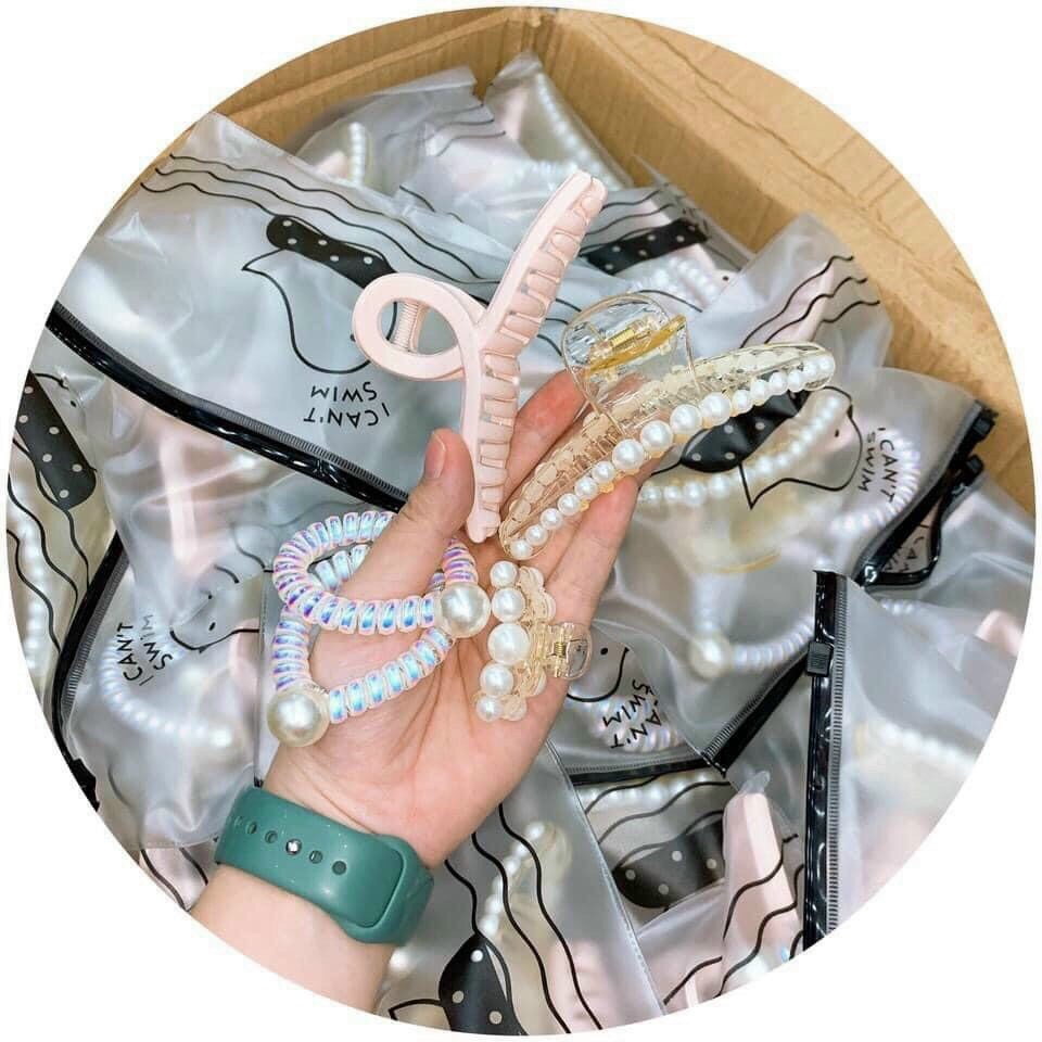 Set 5 Kẹp Tóc Siêu Sang Chảnh Túi zip