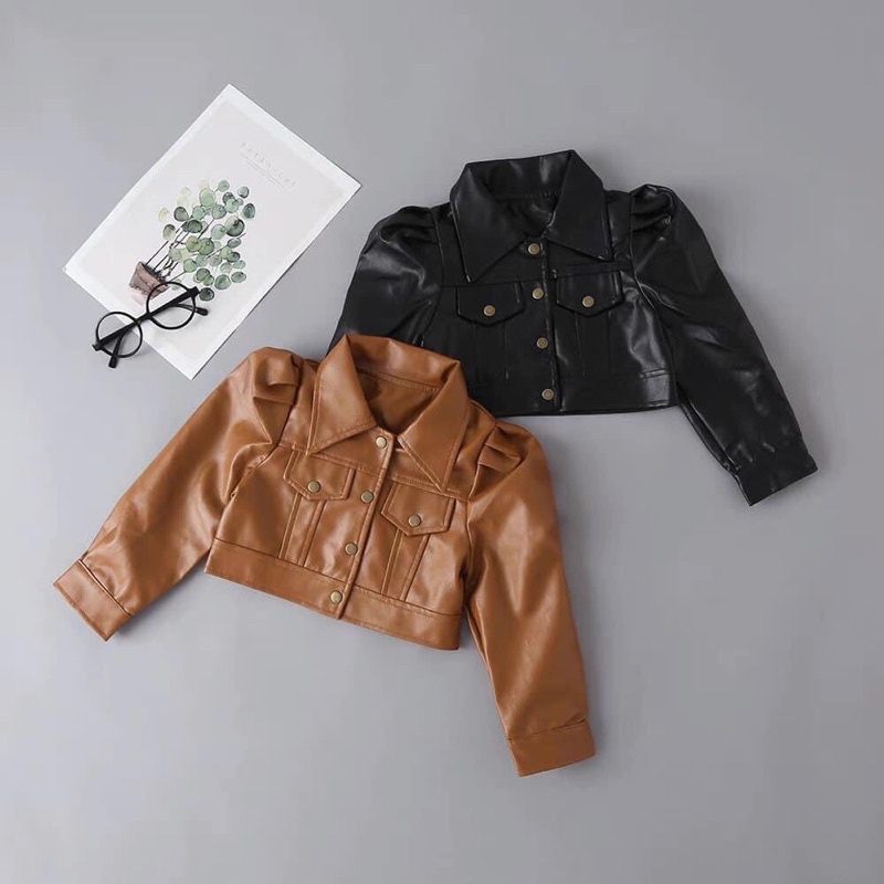 áo da croptop bé gái (hàng shop )