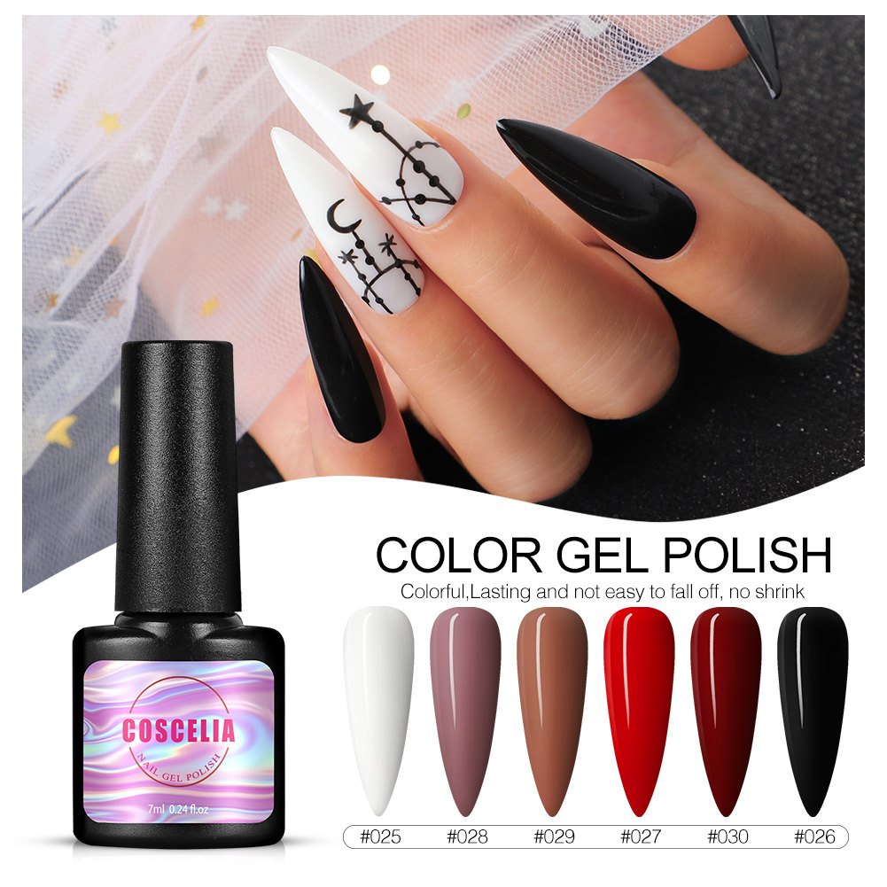 [Hàng mới về] Gel sơn móng tay màu kẹo 7 ml 32 màu sắc tùy chọn