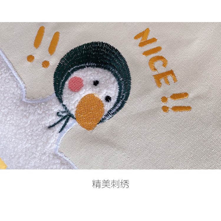 Túi tote thêu hình chú vịt cute