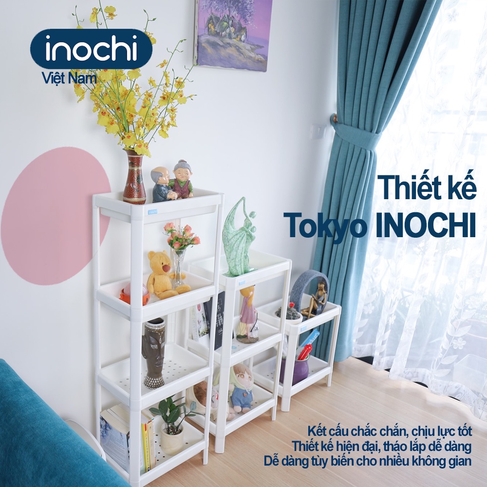 Kệ 2 Tầng inochi Kệ để đồ Đa Năng nhà tắm Nhựa Dùng Để Đựng Gia Vị Nhà Bếp thông minh Cao Cấp Nhật Bản KE001