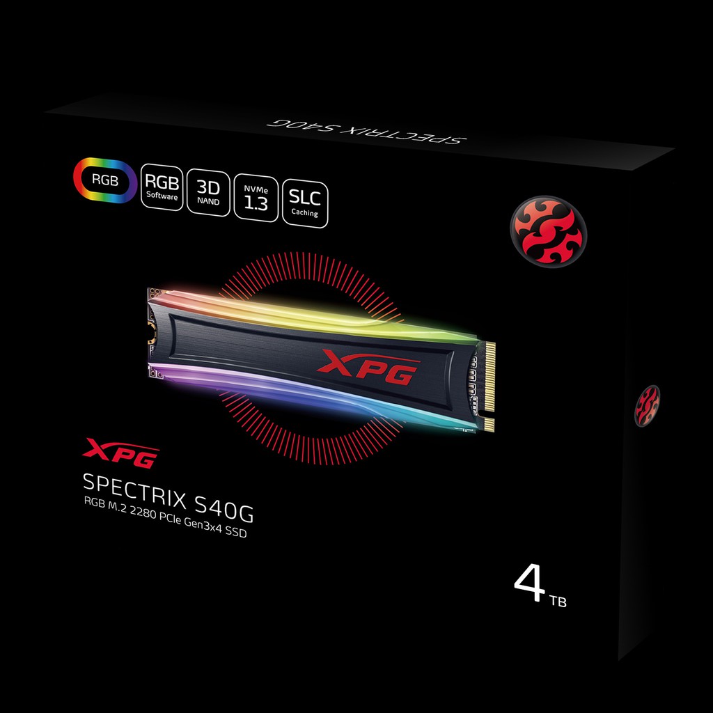SSD NVME ADATA XPG AS40G 1TB  Tản nhiệt LED RGB | BigBuy360 - bigbuy360.vn