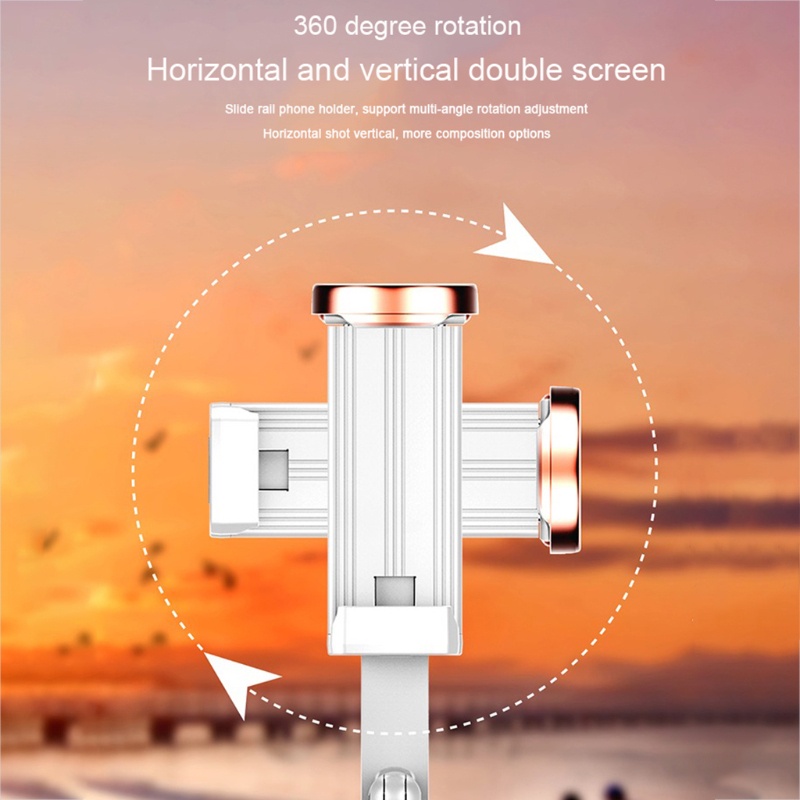 Gậy Selfie Chống Rung Lắc Xoay 360 Độ Cho Điện Thoại Thông Minh° Bộ Điều Khiển Từ Xa Xoay Được Tiện Dụng