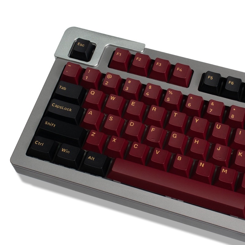 Keycap Red Samurai Cherry Double Shot, keycap Cherry bàn phím cơ nhiều nút cân nhiều layout - Mitoby Studio