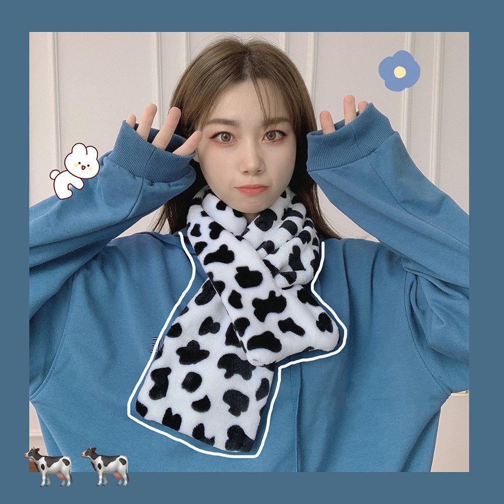 Khăn Choàng Lông Dày Dặn Ấm Áp Họa Tiết Da Báo Dễ Mang Cho Nữ