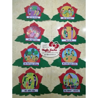 vải nỉ Trang trí lớp học (một ngày của bé)