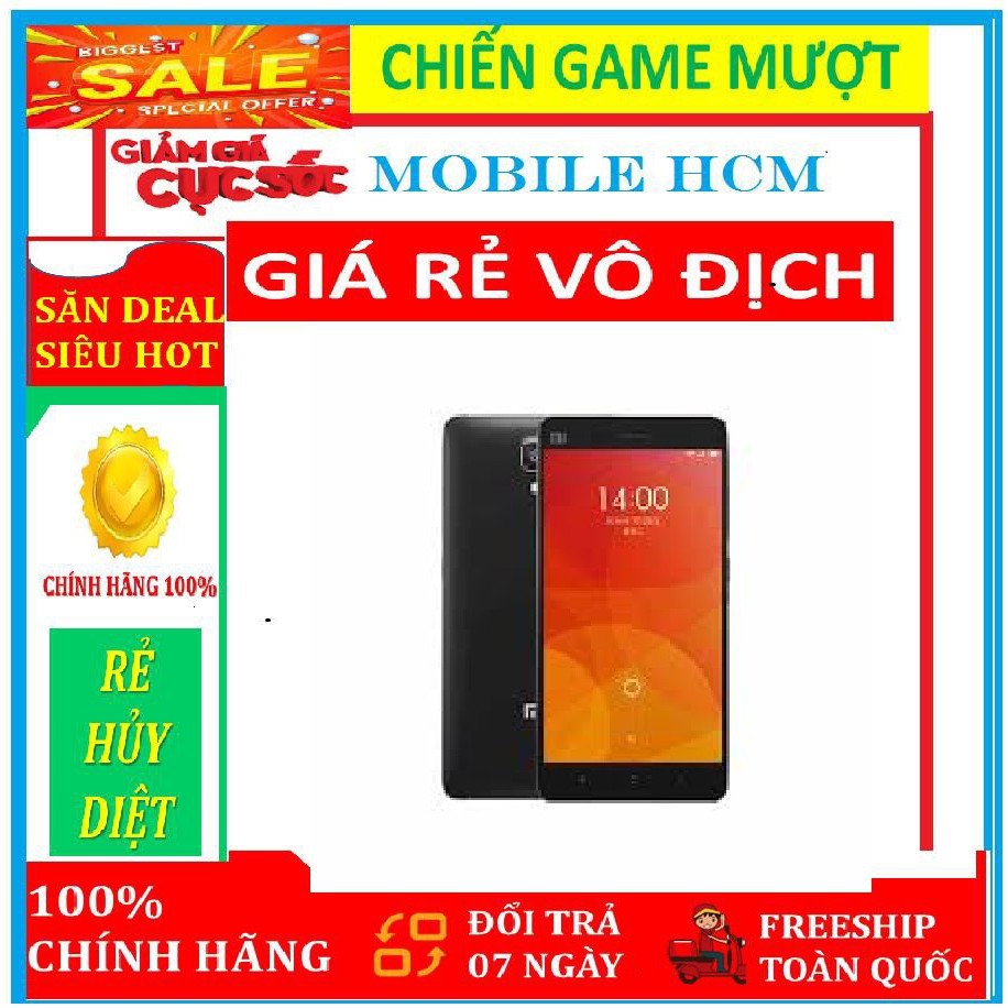 điện thoại XIAOMI MI4 - RAM 3GB - ROM 16GB ( MỚI 100% ) - HÀNG NHẬP KHẨU