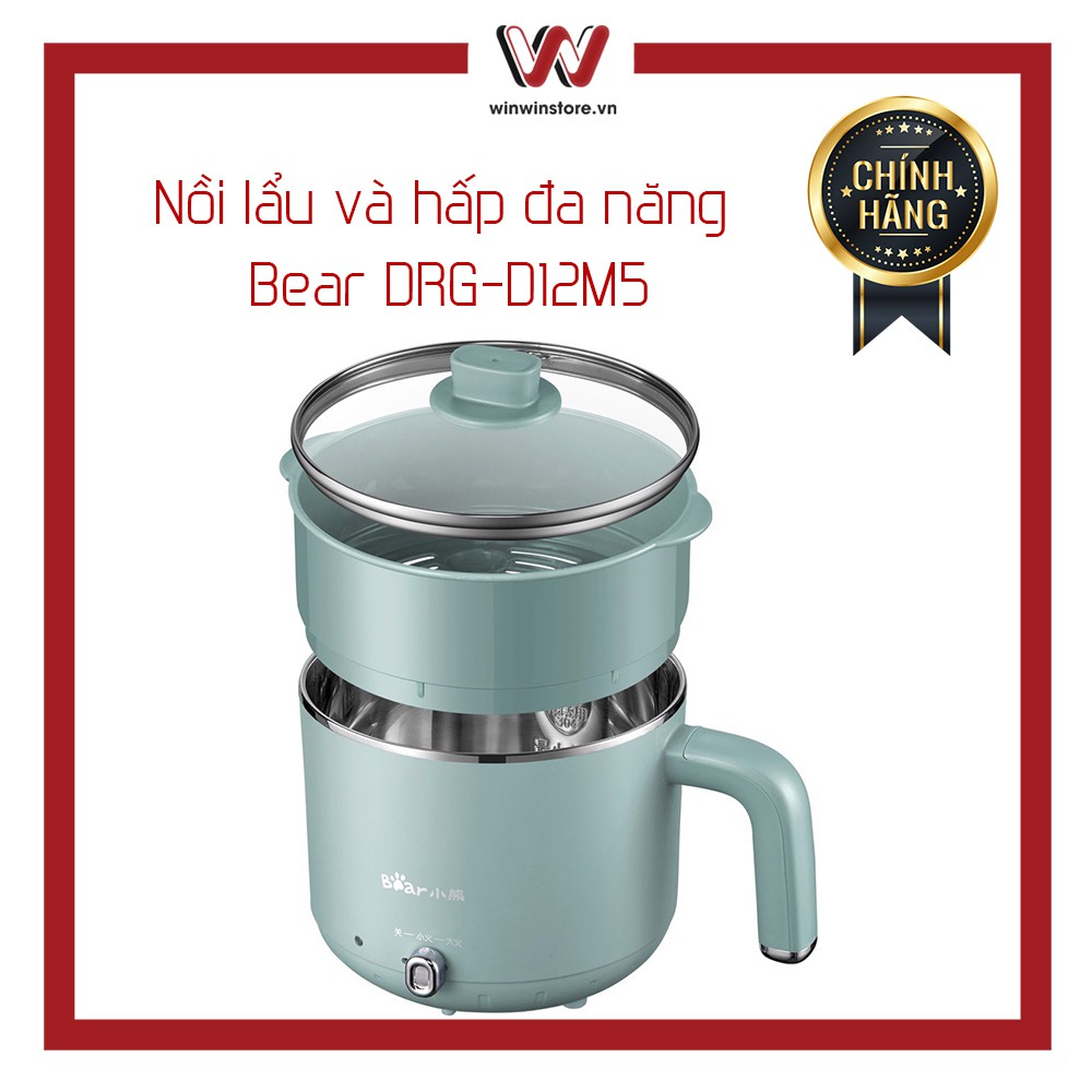 Nồi lẩu và hấp đa năng Bear DRG-D12M5