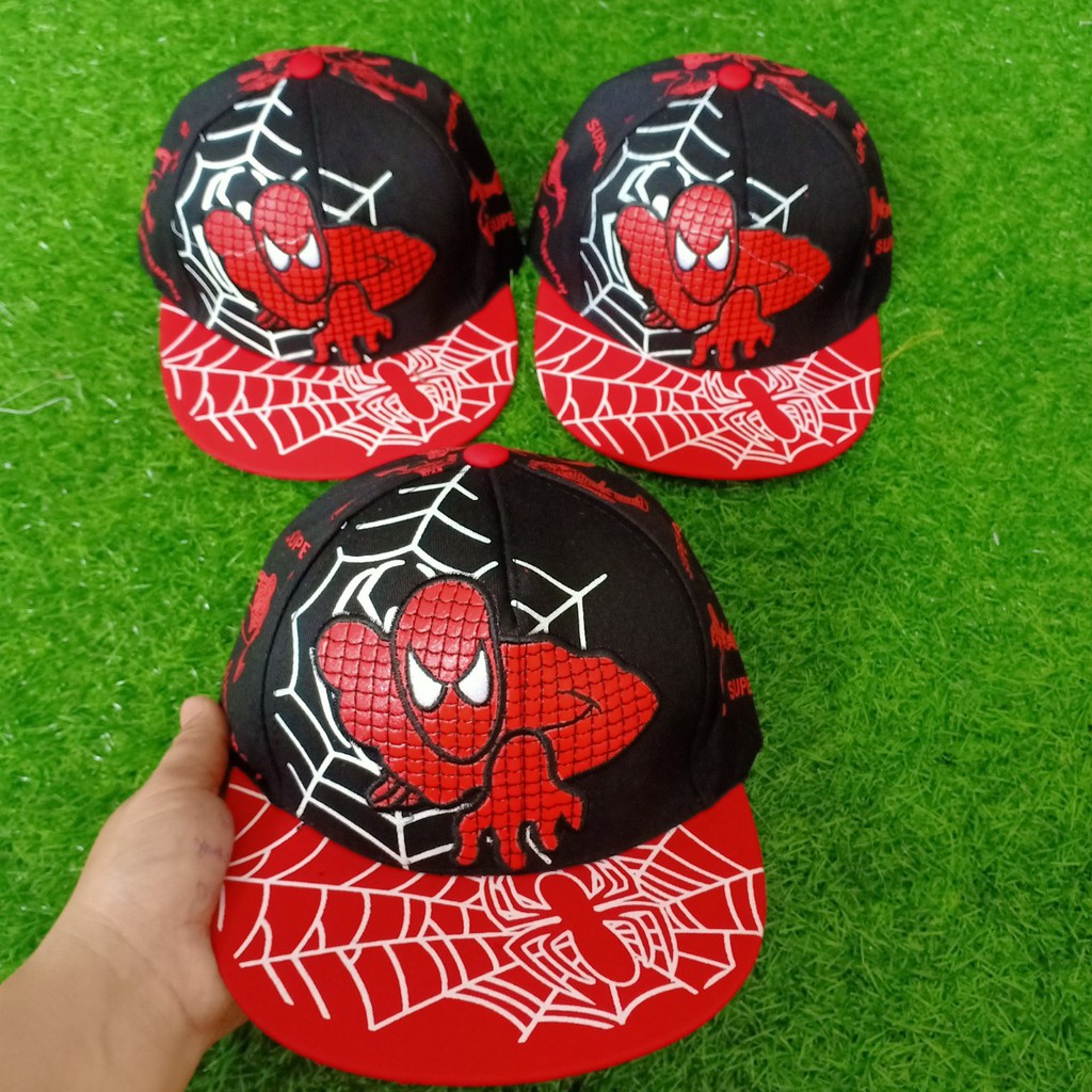 NÓN HIPHOP SNAPBACK SIÊU NHÂN SPIDERMAN CHO BÉ TRAI TỪ 4 - 8 TUỔI