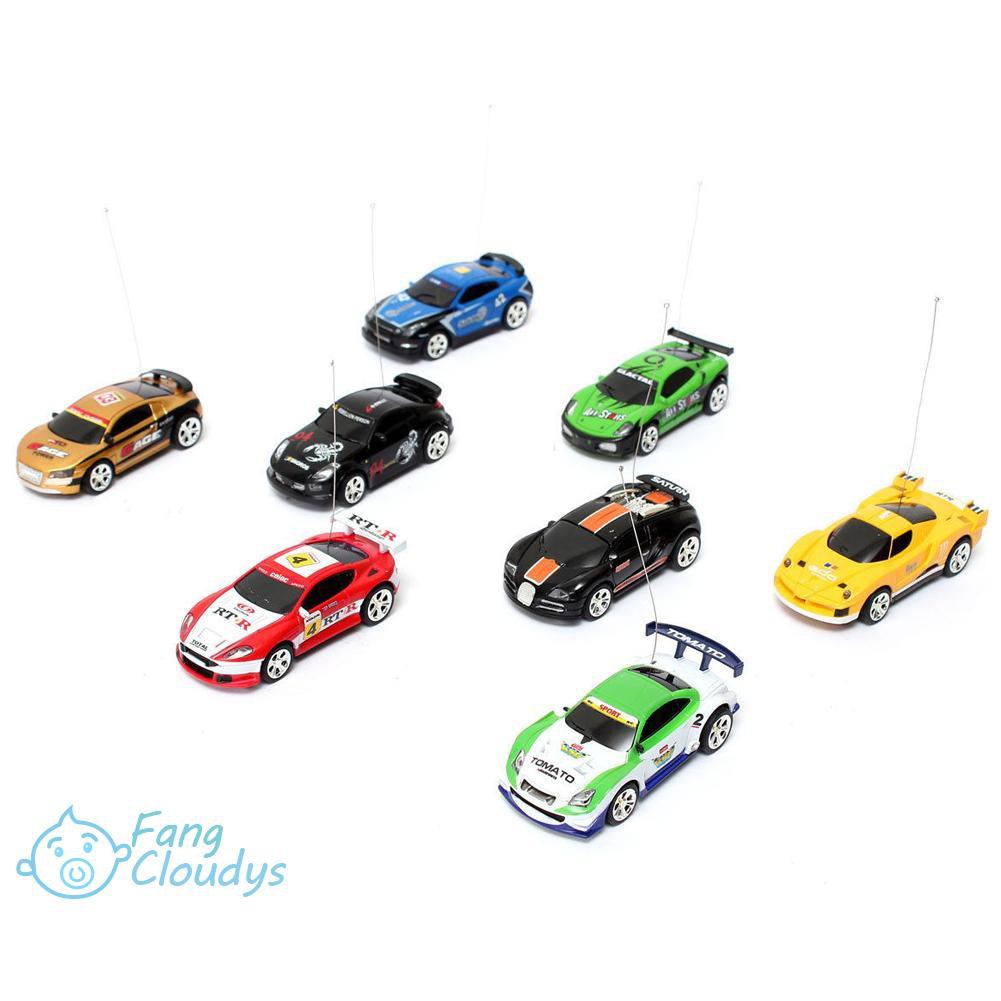 K] 🚡🚡Mini 1:58 Coke Can RC Radio Remote Control Race Racing Car Toy For Kids