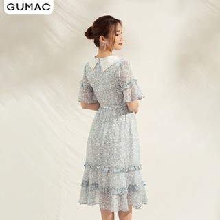 Đầm nơ cổ phối bèo DA1179 GUMAC