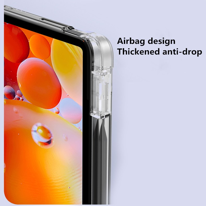 Bao Da Máy Tính Bảng Từ Tính Trong Suốt Có Ngăn Đựng Bút Cho Xiaomi Mi Pad 5 Pro 12.4 Xiaomi Mi Pad 5 11inch + Miếng Dán