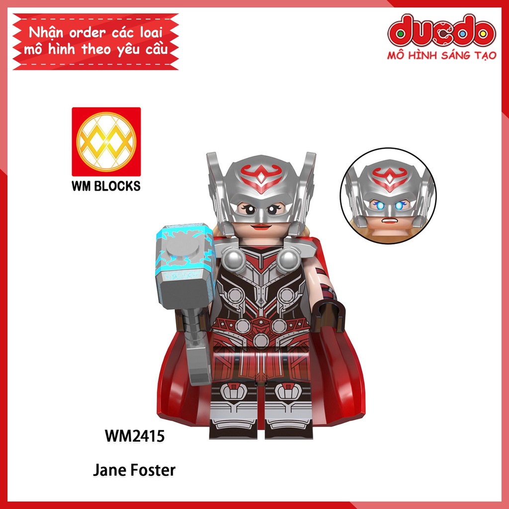 Minifigures nhân vật Thor Love And Thunder - Đồ chơi Lắp ghép Xếp hình Mini Iron Man Mô hình WM WM6146