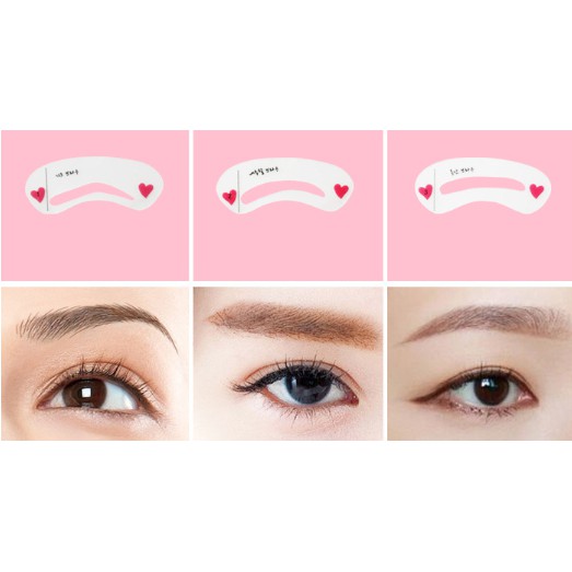 Bộ 3 Khuôn Kẻ Chân Mày Hàn Quốc Siêu Đỉnh