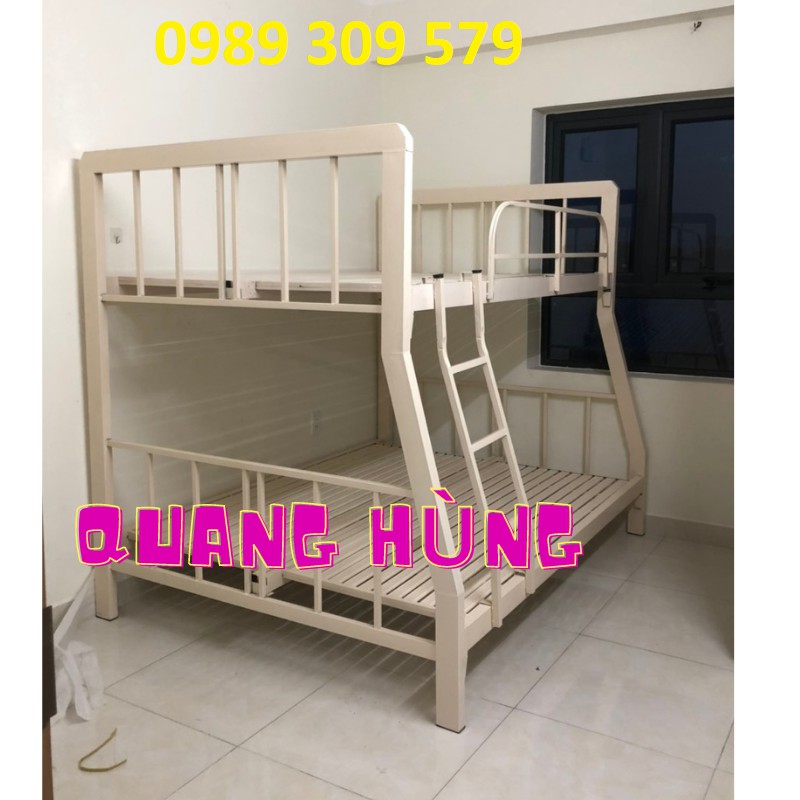 GIƯỜNG TẦNG SẮT HỘP VUÔNG 1M4/1M6 CAO CẤP HCM