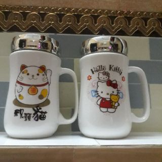 Cốc sứ nắp có gương