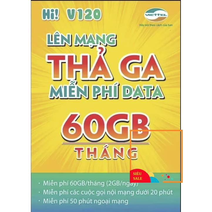 Sim số đẹp v120 GIÁ THANH LÝ kèm QUÀ TẶNG