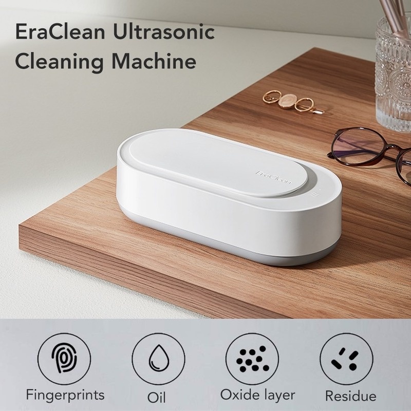 Máy rửa mắt kính/đồ trang sức ERACLEAN bằng sóng siêu âm tần số 45000Hz tiện dụng