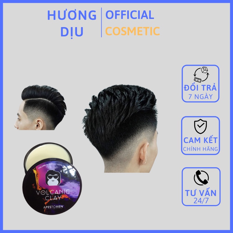 Sáp Vuốt Tóc Volcanic Clay Version 4 +  Tặng Lược