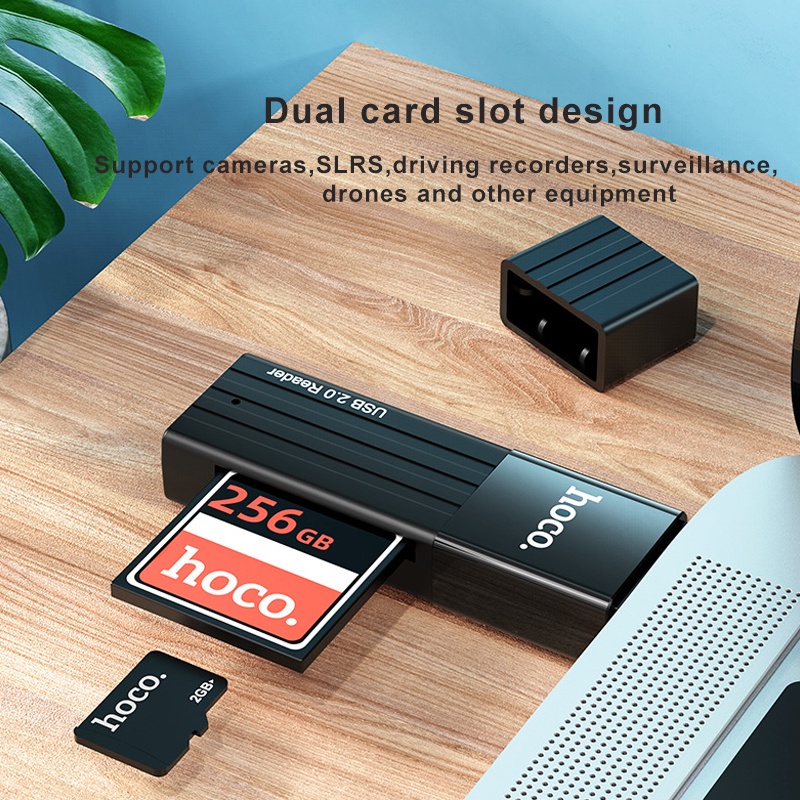 Đầu Đọc Thẻ Nhớ Hoco 2 Trong 1 Usb 3.0 2.0 Sd Micro Sd / Tf