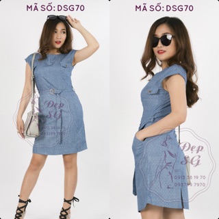 Đầm Jean Denim