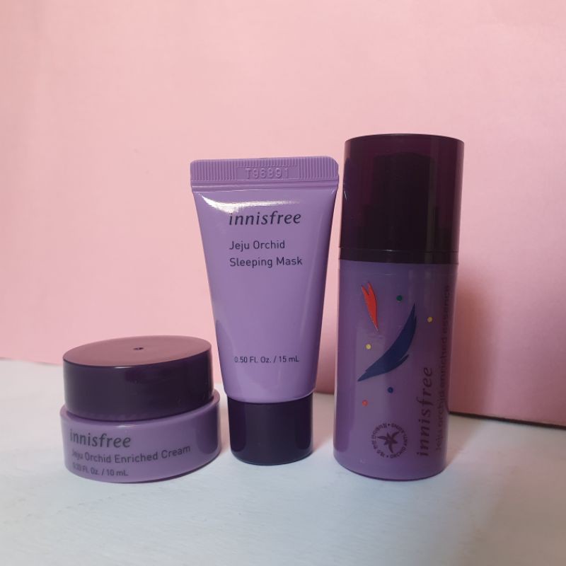 ( NEW 2021 ) Bộ sản phẩm dưỡng da ngăn ngừa lão hóa Innisfree Jeju Orchid Kit