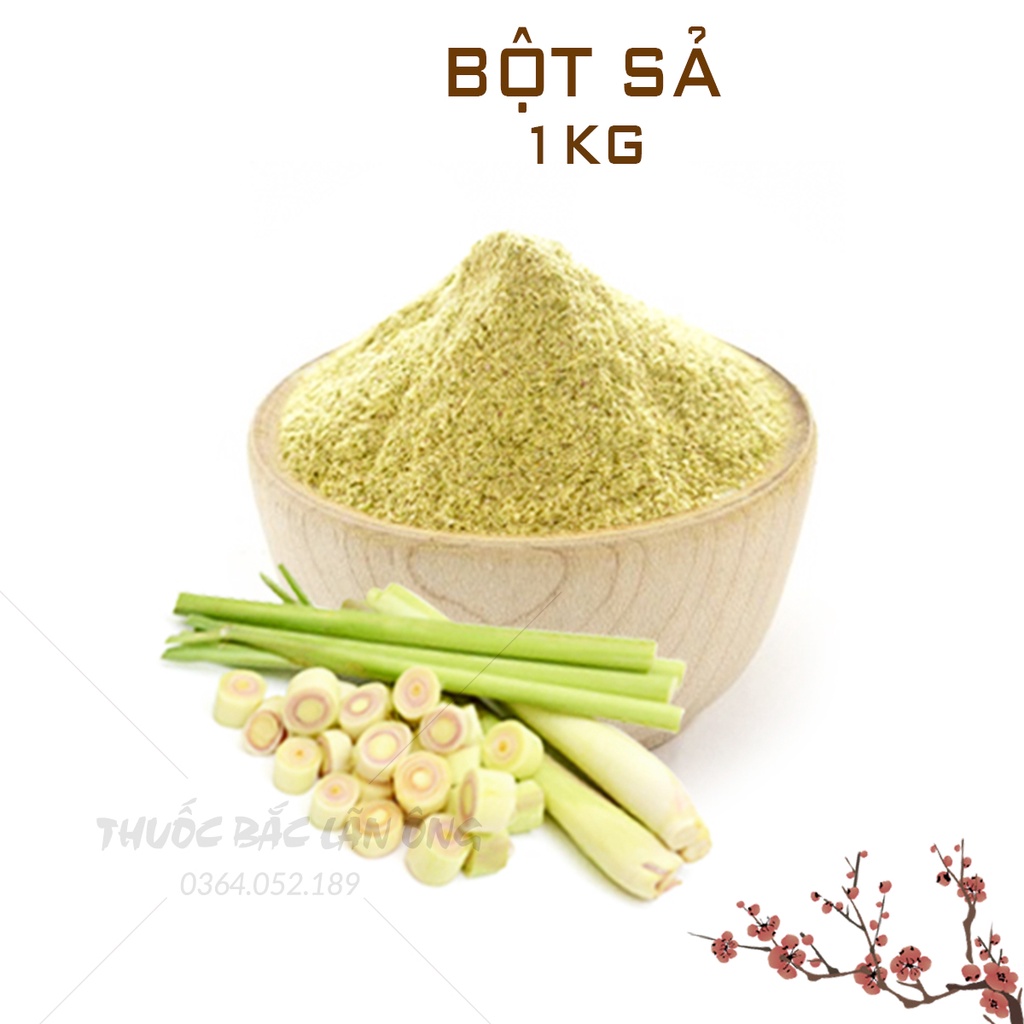 Bột sả nguyên chất 1kg (Bột sả hữu cơ, xay mịn, gia vị tẩm ướp cho món ăn thơm ngon hấp dẫn)