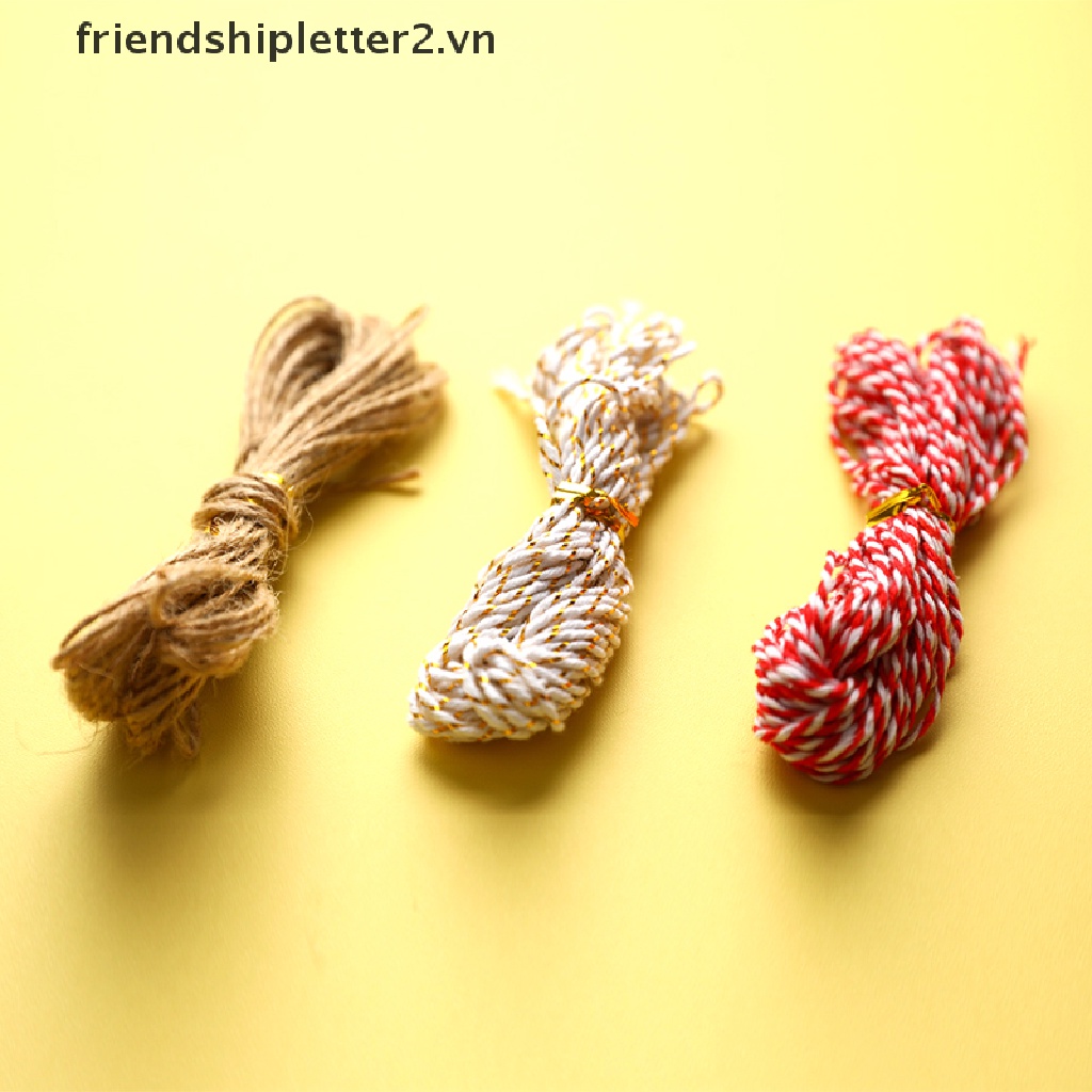 Dây Thừng Cotton Dài 10m Dùng Trang Trí Giáng Sinh