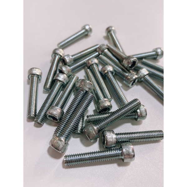 Ốc bulong 6li 6li3 6li4 6li5 đầu trụ lục giác, chất liệu sắt xi thông dụng cho nhiều dòng xe