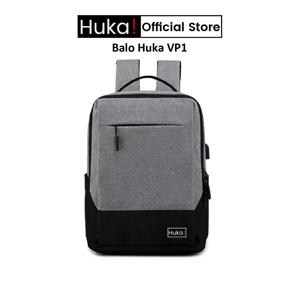 Ba lô Huka VP1 vải cao cấp dùng cho Công Sở, Laptop, Chống Thấm Nước, Đi Chơi, Du Lịch