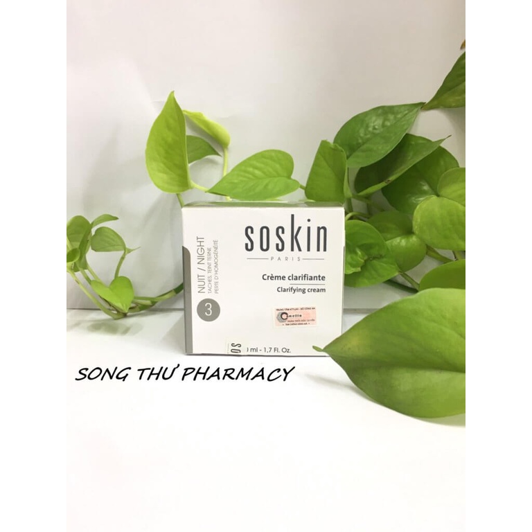 SOSKIN CLARIFYINH CREAM – KEM DƯỠNG TRẮNG DA BAN ĐÊM