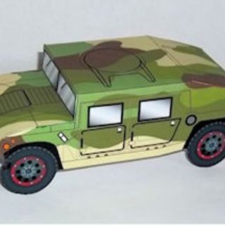 Mô hình giấy xe HUMVEE